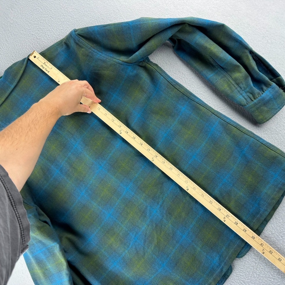 Vintage 60s Pendleton Sport Coat Blazer Mens Medium Shadow Plaid Wool 49er - Picture 10 of 12